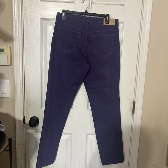 EIC Fabrizio Gianni Purple Straight Mid Rise Jeans Size 10 - Picture 3 of 5
